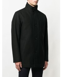 Черное длинное пальто от BOSS HUGO BOSS