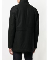 Черное длинное пальто от BOSS HUGO BOSS