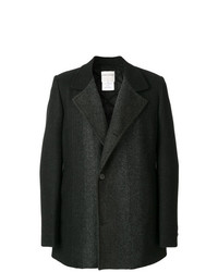 Черное длинное пальто от Stephan Schneider