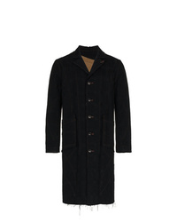 Черное длинное пальто от Sulvam