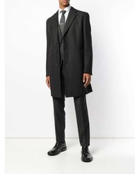 Черное длинное пальто от BOSS HUGO BOSS