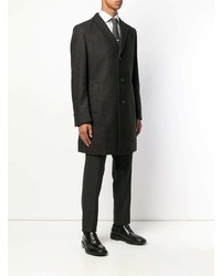 Черное длинное пальто от BOSS HUGO BOSS