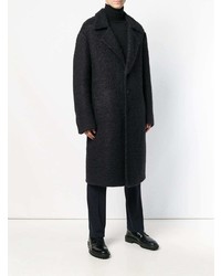 Черное длинное пальто от Neil Barrett