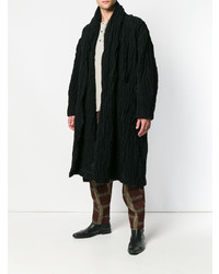 Черное длинное пальто от Uma Wang