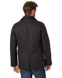 Черное длинное пальто от Tom Tailor