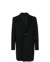 Черное длинное пальто от Tonello