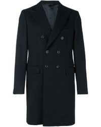 Черное длинное пальто от Tonello