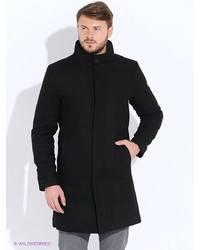 Черное длинное пальто от Top Secret