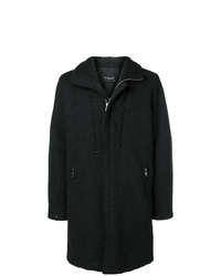 Черное длинное пальто от Transit