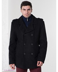 Черное длинное пальто от Urban fashion for men