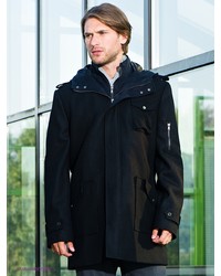 Черное длинное пальто от Urban fashion for men
