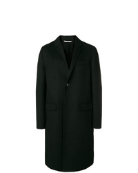 Черное длинное пальто от Valentino