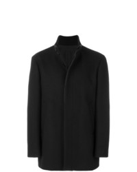 Черное длинное пальто от Versace Collection