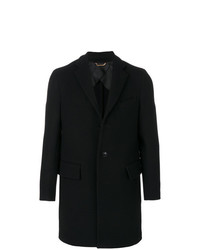 Черное длинное пальто от Versace