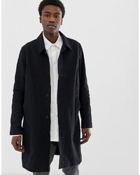 Черное длинное пальто от Weekday