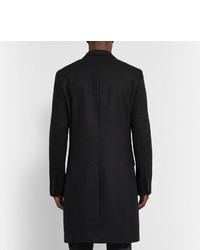 Черное длинное пальто от Sandro