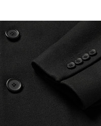 Черное длинное пальто от Sandro