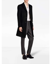 Черное длинное пальто от Burberry