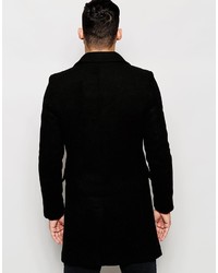 Черное длинное пальто от ONLY & SONS