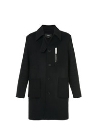 Черное длинное пальто от Yang Li