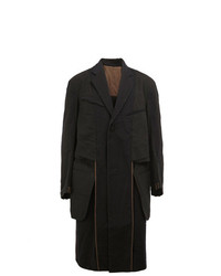 Черное длинное пальто от Ziggy Chen