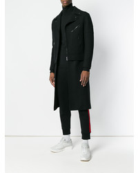 Черное длинное пальто от Neil Barrett