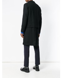 Черное длинное пальто от Neil Barrett