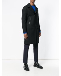 Черное длинное пальто от Neil Barrett