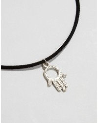 Черное замшевое колье от Asos