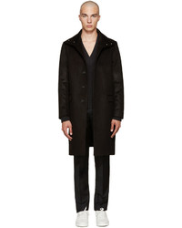 Мужское черное замшевое пальто от Calvin Klein Collection
