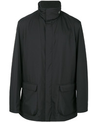 Мужское черное замшевое пальто от Loro Piana