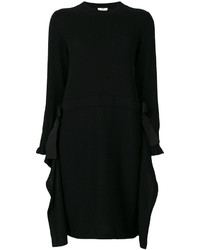 Черное кашемировое платье от Fendi