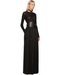 Черное кожаное колье от Fleet Ilya