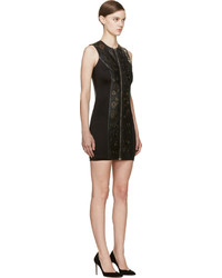 Черное кожаное платье от Anthony Vaccarello