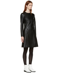 Черное кожаное платье от Cédric Charlier