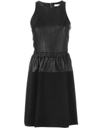 Черное кожаное платье от MICHAEL Michael Kors