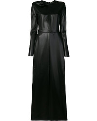 Черное кожаное платье от Nina Ricci