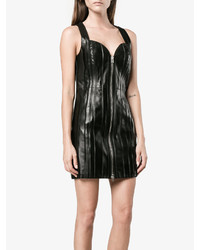 Черное кожаное платье от Givenchy