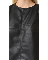 Черное кожаное платье от BB Dakota