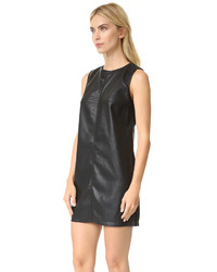 Черное кожаное платье от BB Dakota