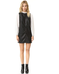 Черное кожаное платье от BB Dakota