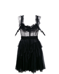 Черное коктейльное платье из фатина от Dsquared2