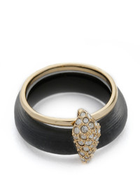 Черное кольцо от Alexis Bittar