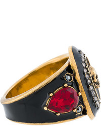 Черное кольцо от Alexander McQueen