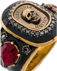 Черное кольцо от Alexander McQueen