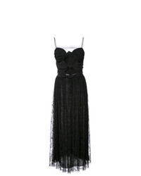 Черное кружевное вечернее платье от Adam Lippes