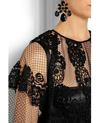 Черное кружевное вечернее платье от Dolce & Gabbana