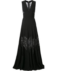 Черное кружевное вечернее платье от Elie Saab