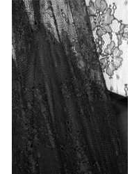 Черное кружевное вечернее платье от Maje