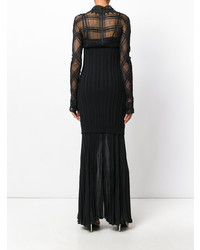 Черное кружевное вечернее платье от Versace Vintage